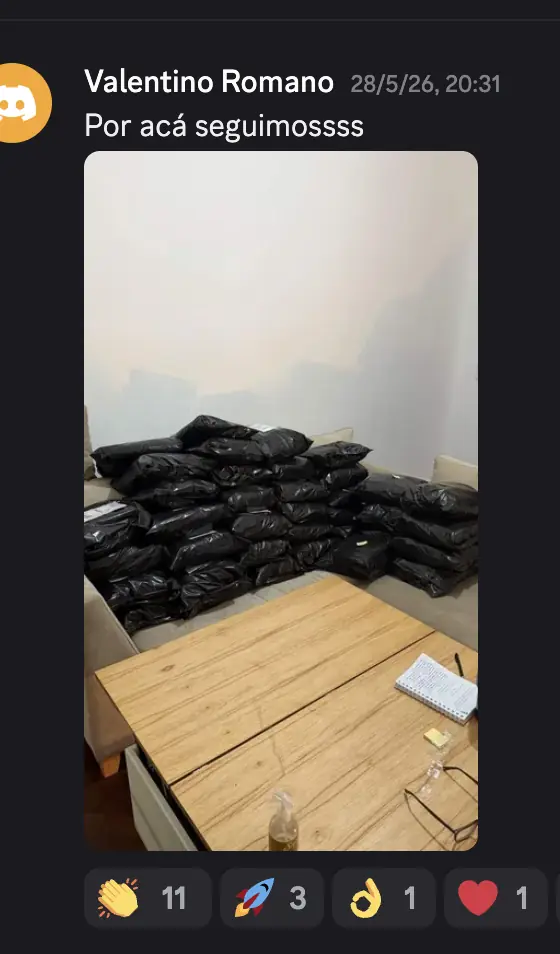 Foto del Discord: Valentino Romano · Por acá seguimossss