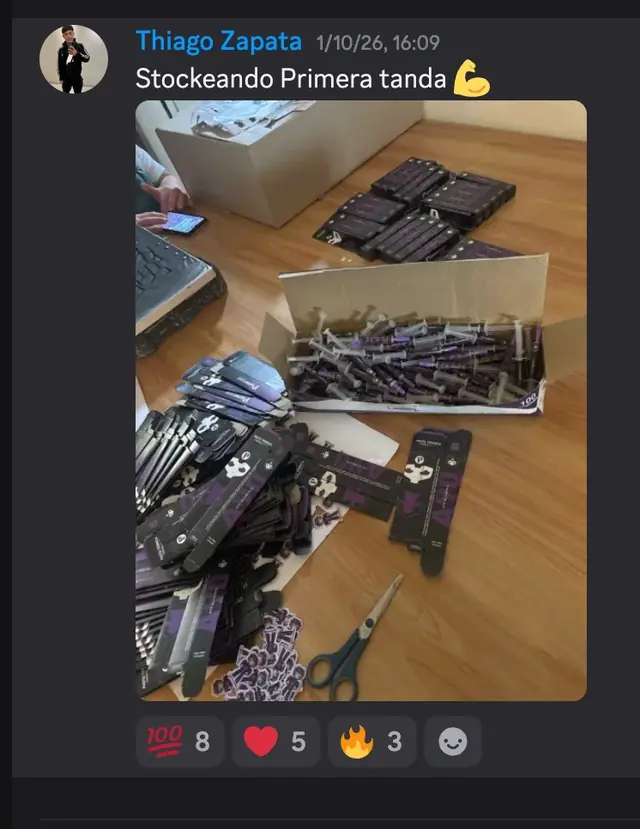 Foto del Discord: Thiago Zapata · Stockeando primera tanda